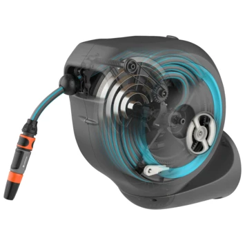 Gardena Wandslangenbox Roll-up 20 Meter Grijs Blauw 3 Gardena Wandslangenbox Roll-up 20 Meter Grijs Blauw - Afbeelding 3