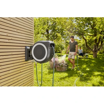 Gardena Wandslangenbox Roll Up 35 Grijs/wit Meter Incl. Tuinspuit 5 Gardena Wandslangenbox Roll Up 35 Grijs/wit Meter Incl. Tuinspuit - Afbeelding 5