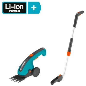 Gardena 3,6V Grasschaar ClassicCut Incl. Wielen En Steel 1 Gardena 3,6V Grasschaar ClassicCut Incl. Wielen En Steel