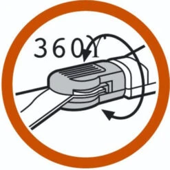 Gardena Classic Grasschaar 360° Draaibaar Staal 37,3x13,4x4,2 Cm -Gardena 123 442