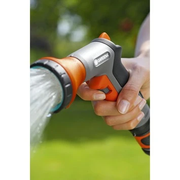 Gardena Classic Pistoolbroes Kunststof Grijs Met Oranje 4 Gardena Classic Pistoolbroes Kunststof Grijs Met Oranje - Afbeelding 4